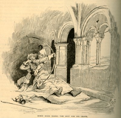 Robin Hood segna il luogo per la sua tomba, 1883 da Unbekannt