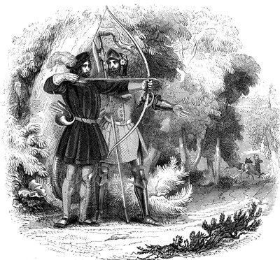 Robin Hood, leggendario eroe popolare inglese e fuorilegge e campione dei poveri, inizi XIX secolo da Unbekannt