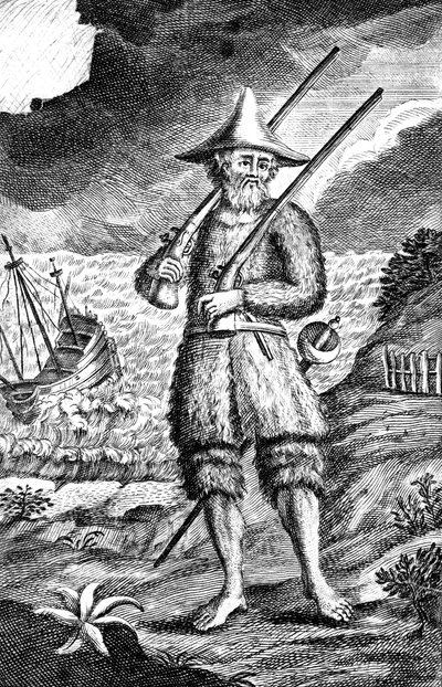 Robinson Crusoe, c1719 da Unbekannt