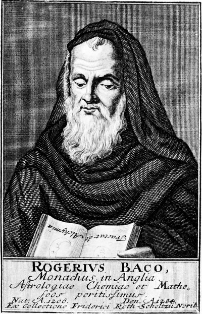 Roger Bacon, scienziato sperimentale inglese, filosofo e frate francescano da Unbekannt