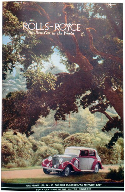 Pubblicità della Rolls-Royce, 1937 da Unbekannt