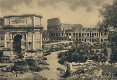 Roma - Arco di Tito - Il Colosseo, 1910 da Unbekannt