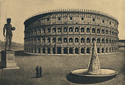Roma - Ricostruzione immaginaria del Colosseo, 1910 da Unbekannt