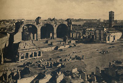 Roma - Foro Romano - Basilica di Massenzio e Chiesa di S. Francesca Romana, 1910 da Unbekannt