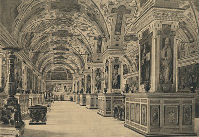 Roma - Vaticano - Sala di lettura della Biblioteca, 1910 da Unbekannt