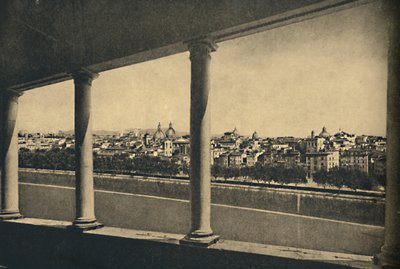 Roma - Vista della città dalla Loggia di Bramante nel Castello Sant