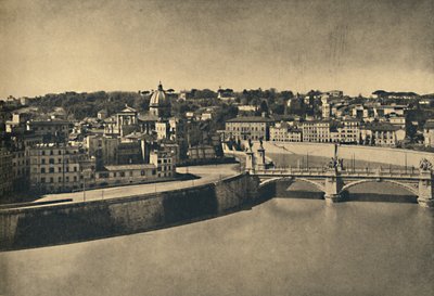 Roma - Vista del nuovo ponte di Vittorio Emanuele da Unbekannt