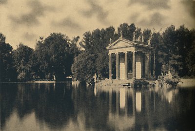 Roma - Villa Borghese Umberto I - Piccolo tempio nel giardino del lago da Unbekannt