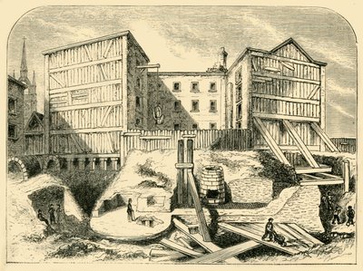 Resti romani trovati a Billingsgate, c1872 da Unbekannt