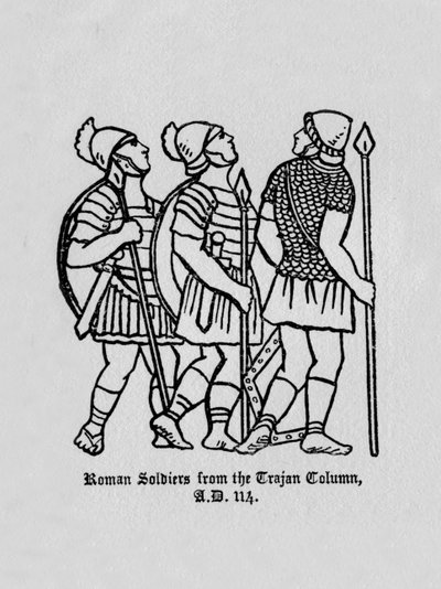 Soldati romani dalla Colonna Traiana A.D. 114, 1910 da Unbekannt