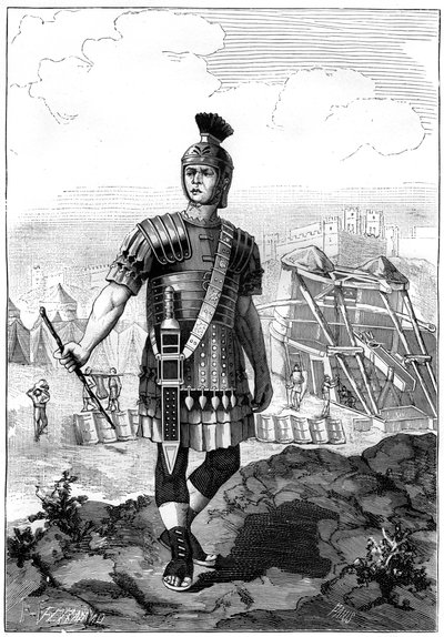 Centurione romano che conquista i Galli sotto Giulio Cesare, I secolo a.C. 1882-1884 da Unbekannt