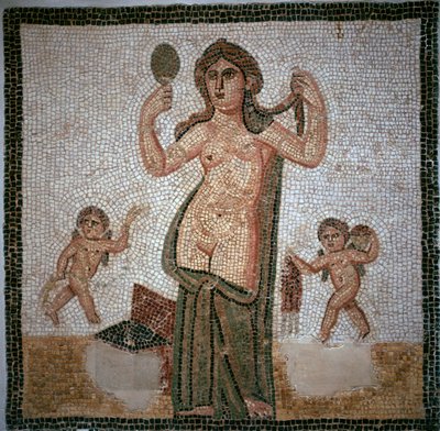 Mosaico romano che mostra la toilette di Venere da Unbekannt
