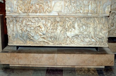 Sarcofago romano con la leggenda di Selene ed Endimione, 230-235 d.C. da Unbekannt