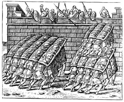 Soldati Romani che Attaccano una Fortezza da Unbekannt