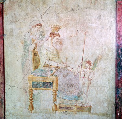 Affresco romano di Afrodite, Eros e una delle Grazie, I secolo da Unbekannt
