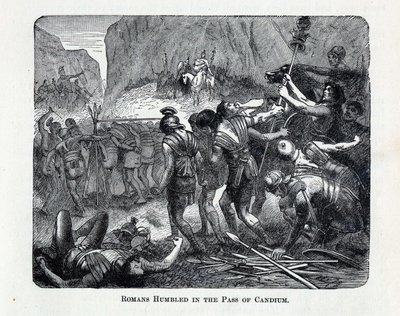 Romani umiliati nel passo di Caudio, 1882 da Unbekannt