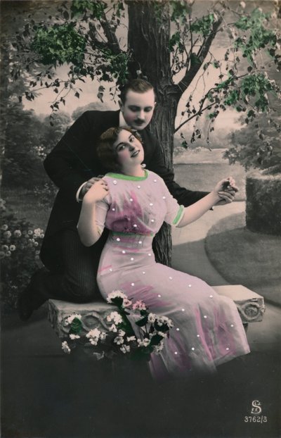 Cartolina romantica da Unbekannt