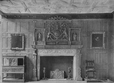 Stanza del vecchio palazzo a Bromley-By-Bow, 1908 da Unbekannt