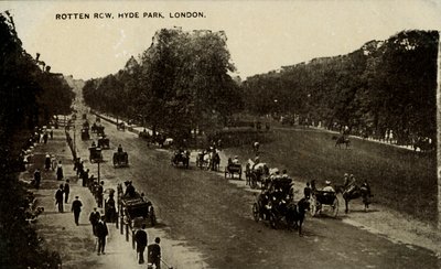 Rotten Row, Hyde Park, Londra, fine XIX-inizio XX secolo da Unbekannt
