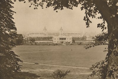 Royal Naval College a Greenwich, un tempo un ospedale per marinai disabili, c1935 da Unbekannt