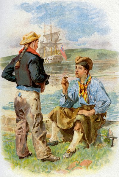 Marinai della Royal Navy, XVIII secolo c1890-c1893 da Unbekannt