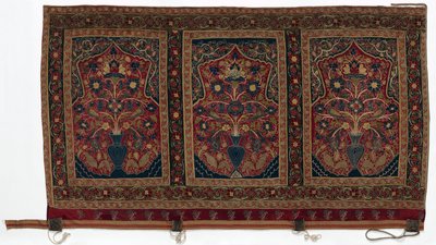 Tenda Rotonda Reale fatta per Muhammad Shah, Pannello Murale con Tre Pannelli da Unbekannt