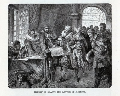 Rodolfo II concede la Lettera di Maestà, 1882 da Unbekannt