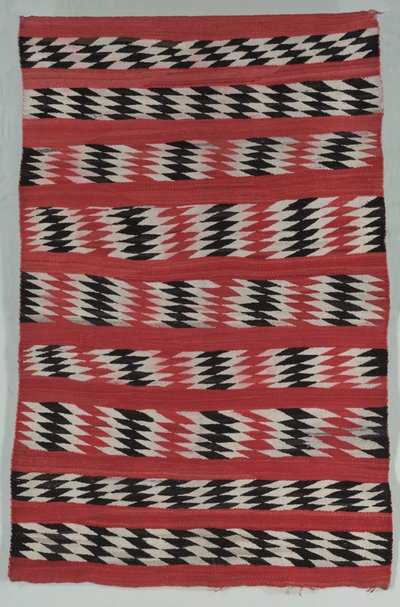 Tappeto a strisce di diamanti, c. 1890-1900 da Unbekannt