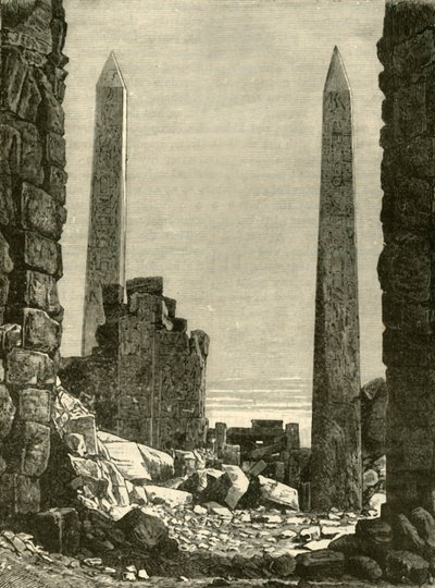 Rovine a Karnak da Unbekannt