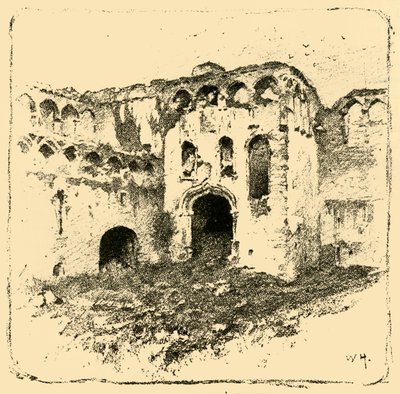 Rovine del Palazzo dei Vescovi, 1898 da Unbekannt