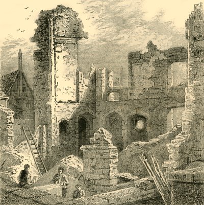 Rovine del Convento di Santa Chiara, c1872 da Unbekannt