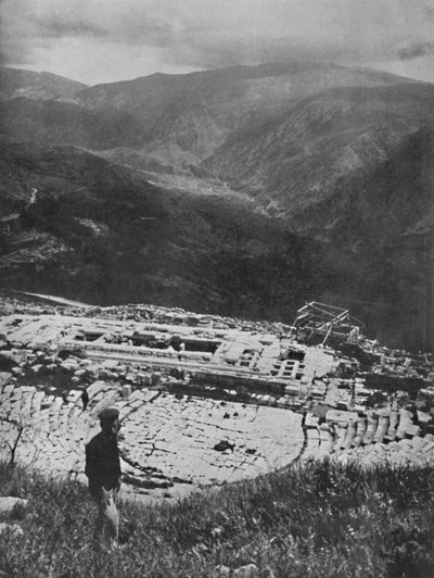 Rovine del Tempio di Apollo a Delfi, 1913 da Unbekannt