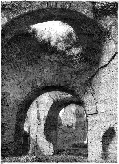 Rovine delle terme di Caracalla, Roma, 1886 da Unbekannt