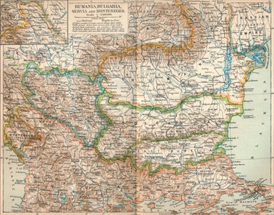 Romania, Bulgaria, Serbia e Montenegro, c1906, 1907 da Unbekannt