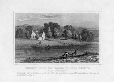 Runney Mead o Magna Charta Island, vicino a Egham, Surrey da Unbekannt