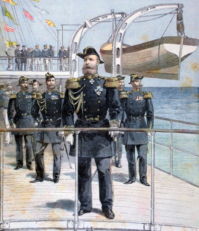 Ammiraglio russo Avellan a bordo dell