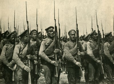 Soldati russi, Prima Guerra Mondiale, 1914, c1920 da Unbekannt