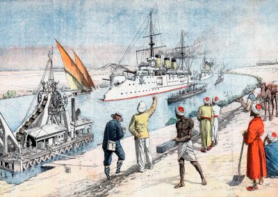 Navi da guerra russe che attraversano il Canale di Suez, Guerra russo-giapponese da Unbekannt