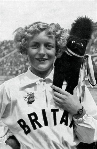 Ruthley Moris-Hancock, nuotatrice britannica, Olimpiadi di Berlino, 1936 da Unbekannt