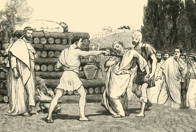 Sacrificio di Scaevola, 1890 da Unbekannt