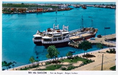 Porto di Saigon, Indocina francese Vietnam, XX secolo da Unbekannt