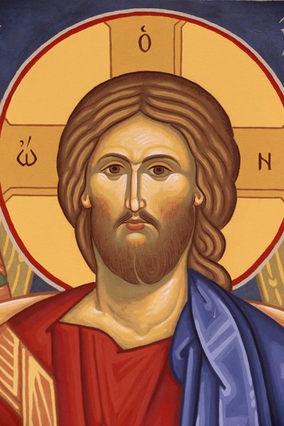 Monastero ortodosso di Saint-Antoine-le-Grand: Icona di Cristo Pantocratore, Saint-Laurent-en-Royans, Francia da Unbekannt