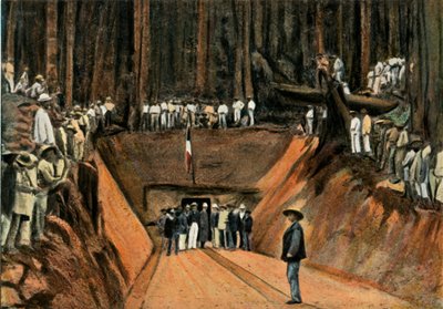 Saint-Elie. Inaugurazione della prima miniera di quarzo, Saint-Elie. La prima miniera di quarzo, 1900 da Unbekannt