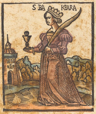 Santa Barbara, c. 1500 da Unbekannt