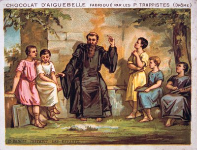 San Benedetto istruisce i bambini, XIX secolo da Unbekannt