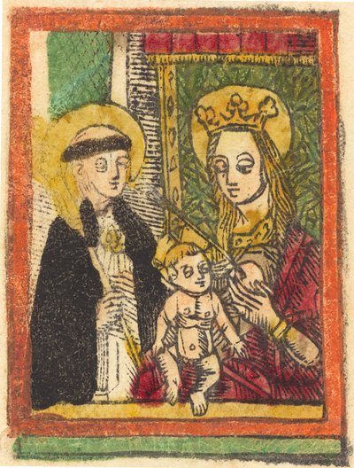San Bernardo con la Madonna e il Bambino, 1480-1500 da Unbekannt