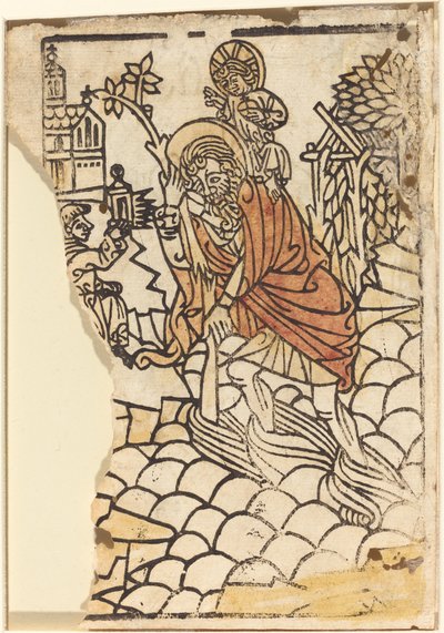 San Cristoforo [recto], c. 1450-1470 da Unbekannt