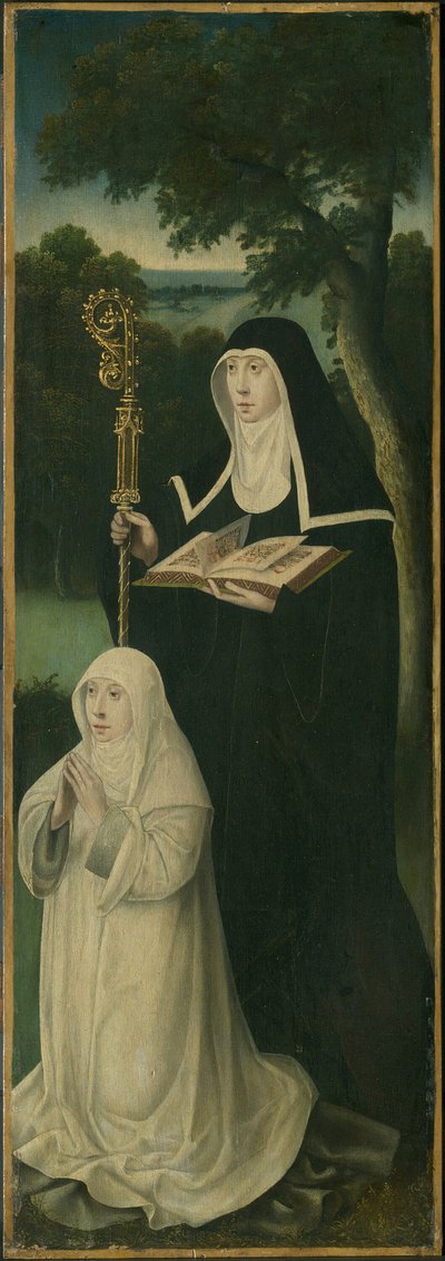 Santa Gertrude di Nivelles e una Canonichessa Agostiniana da Unbekannt