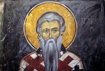 San Iraklion (Eraklion) affresco bizantino dal monastero di Agios Ioannis Lampadistis, San Giovanni Lampadistis XI secolo Cipro Chiese dipinte sito UNESCO Troodos, Cipro da Unbekannt