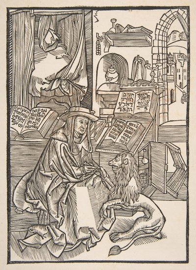 San Girolamo che estrae una spina dal piede del leone, copia di Lione 1508 da Unbekannt